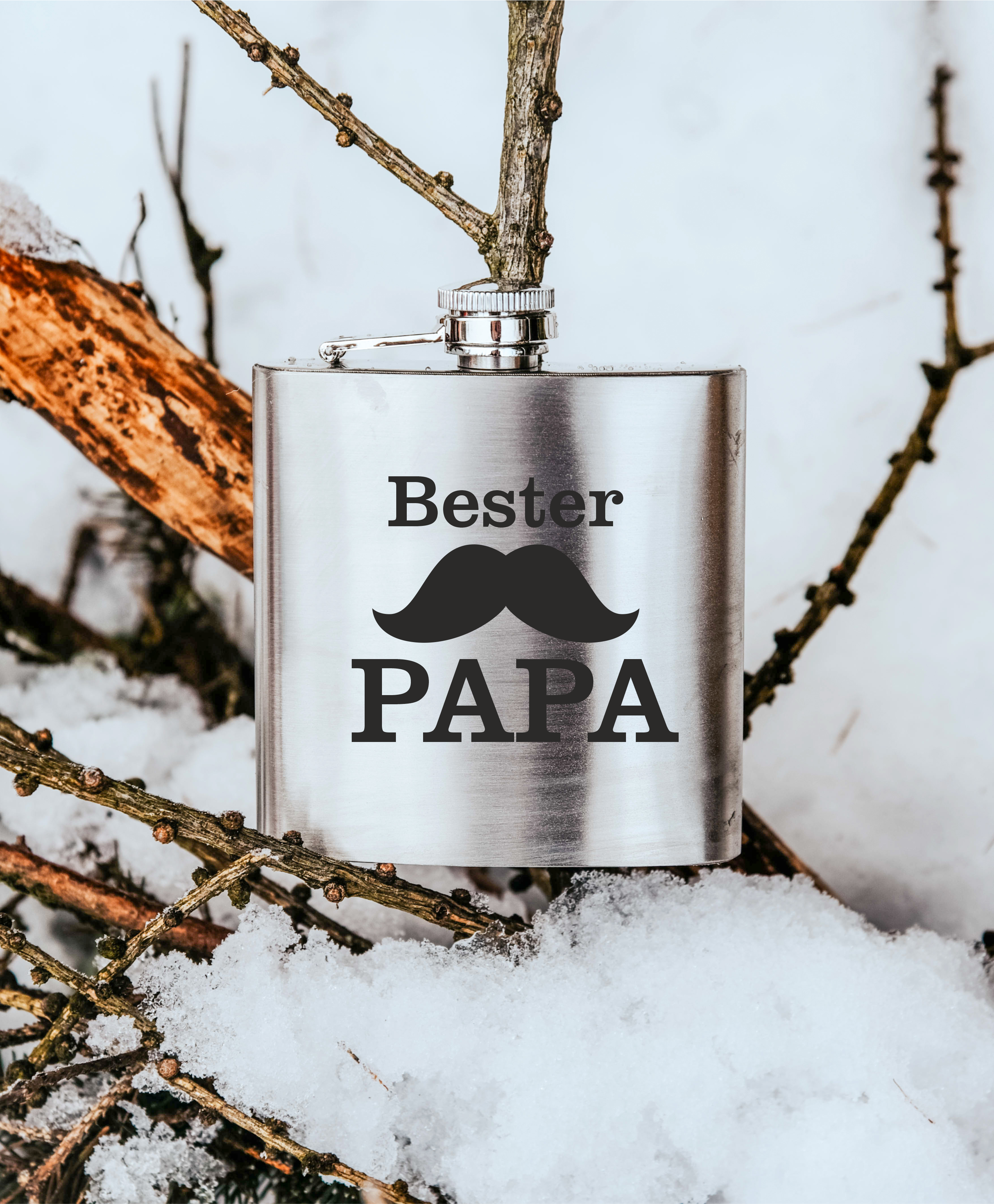 Bester Papa | gravierter Flachmann