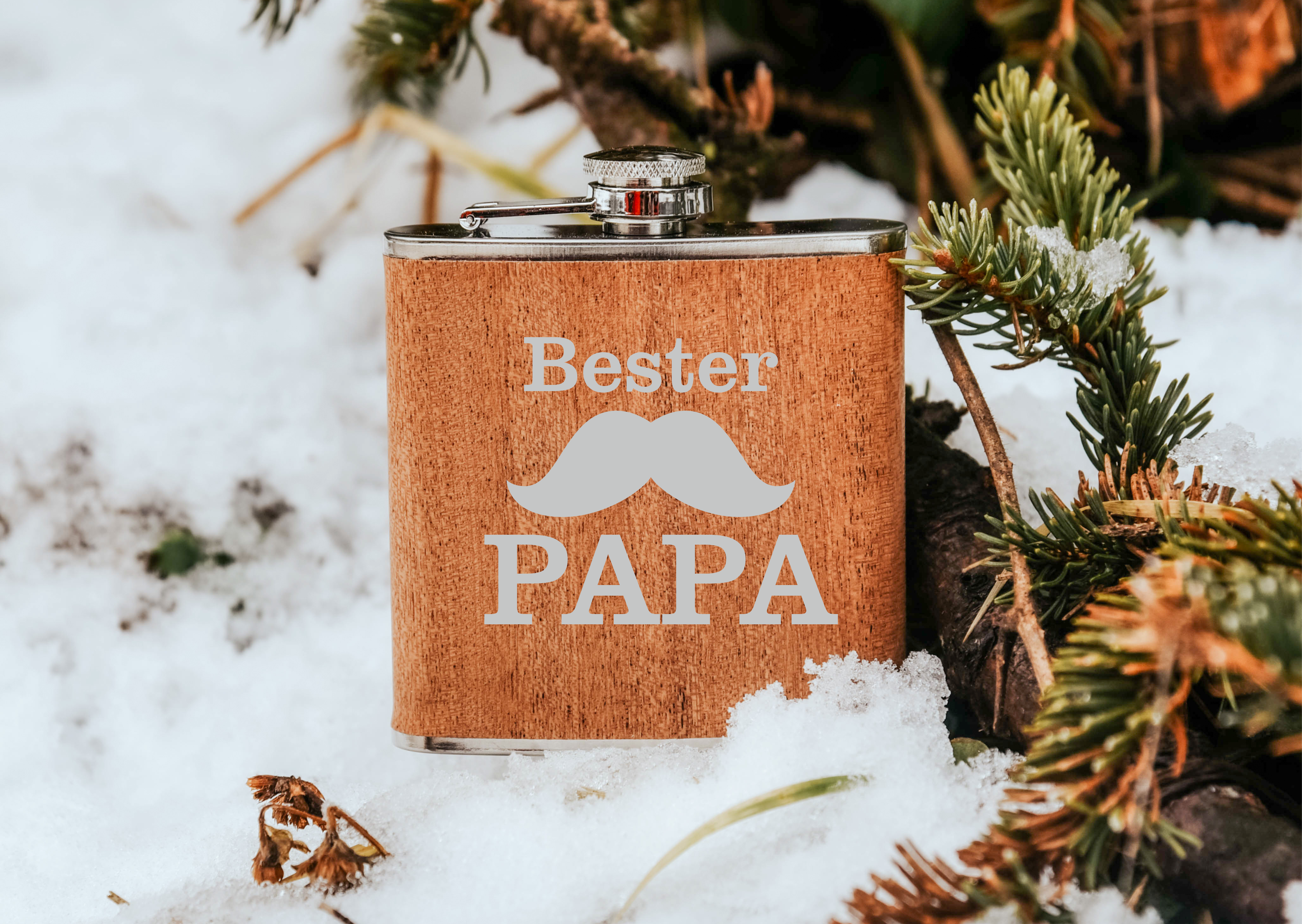 Bester Papa | gravierter Flachmann